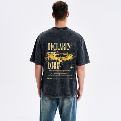 Declares The Lord Christian Washed T-Shirt