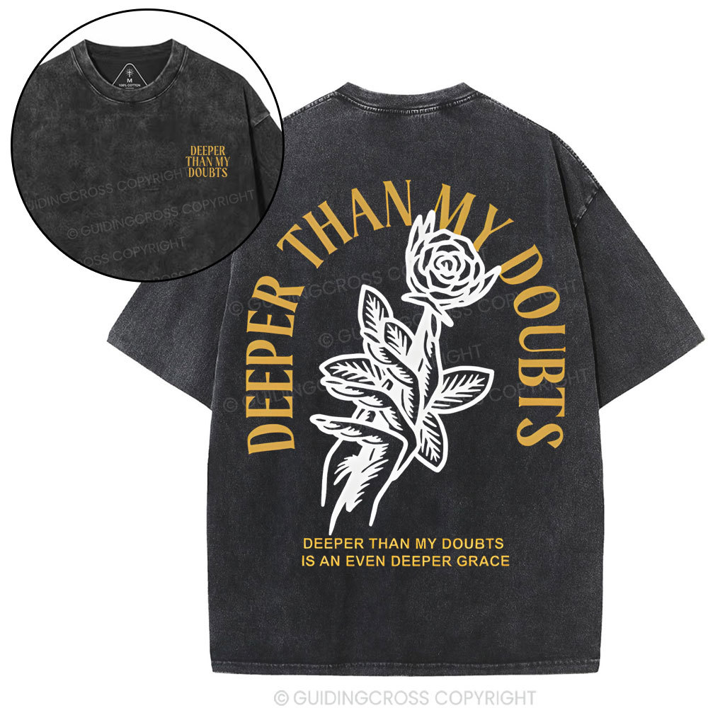 Double-sided sample washed T-Shirt Sale - GuidingCross