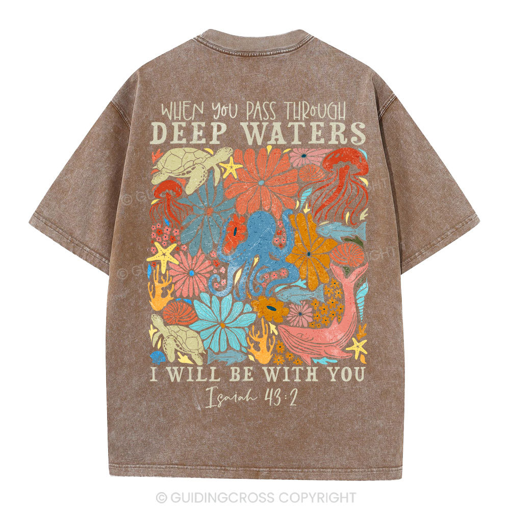 Deep Waters Christian Washed T-Shirt
