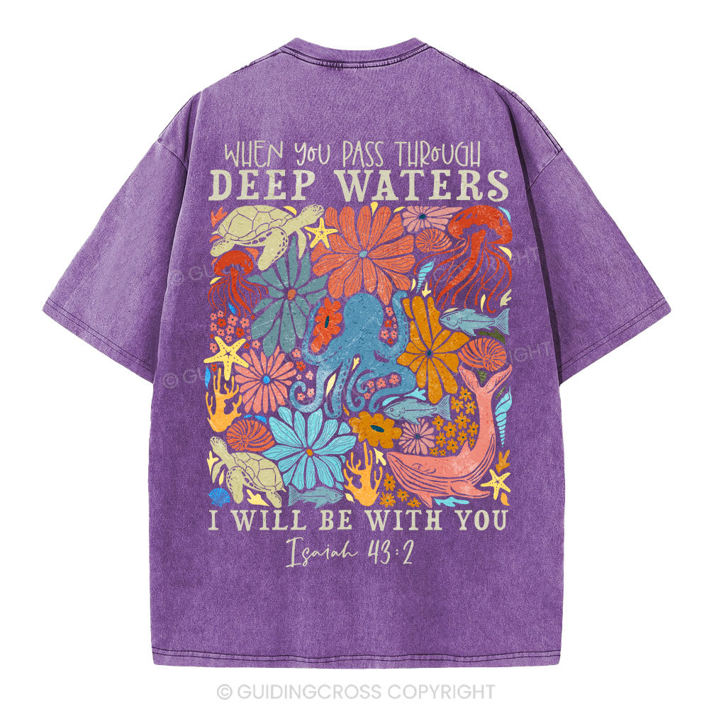 Deep Waters Christian Washed T-Shirt
