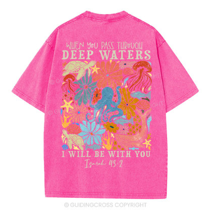 Deep Waters Christian Washed T-Shirt
