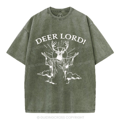 Deer Lord Christian Washed T-Shirt