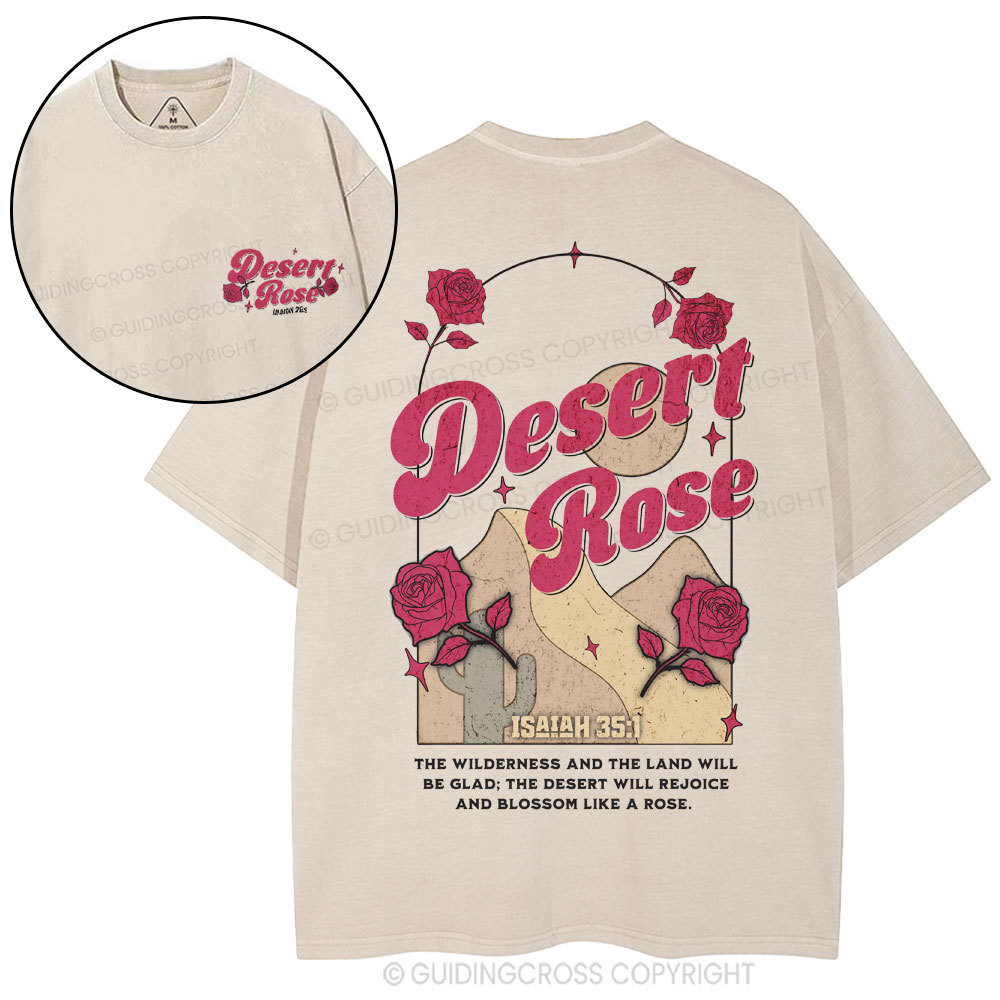 Desert Rose Christian Washed T-Shirt