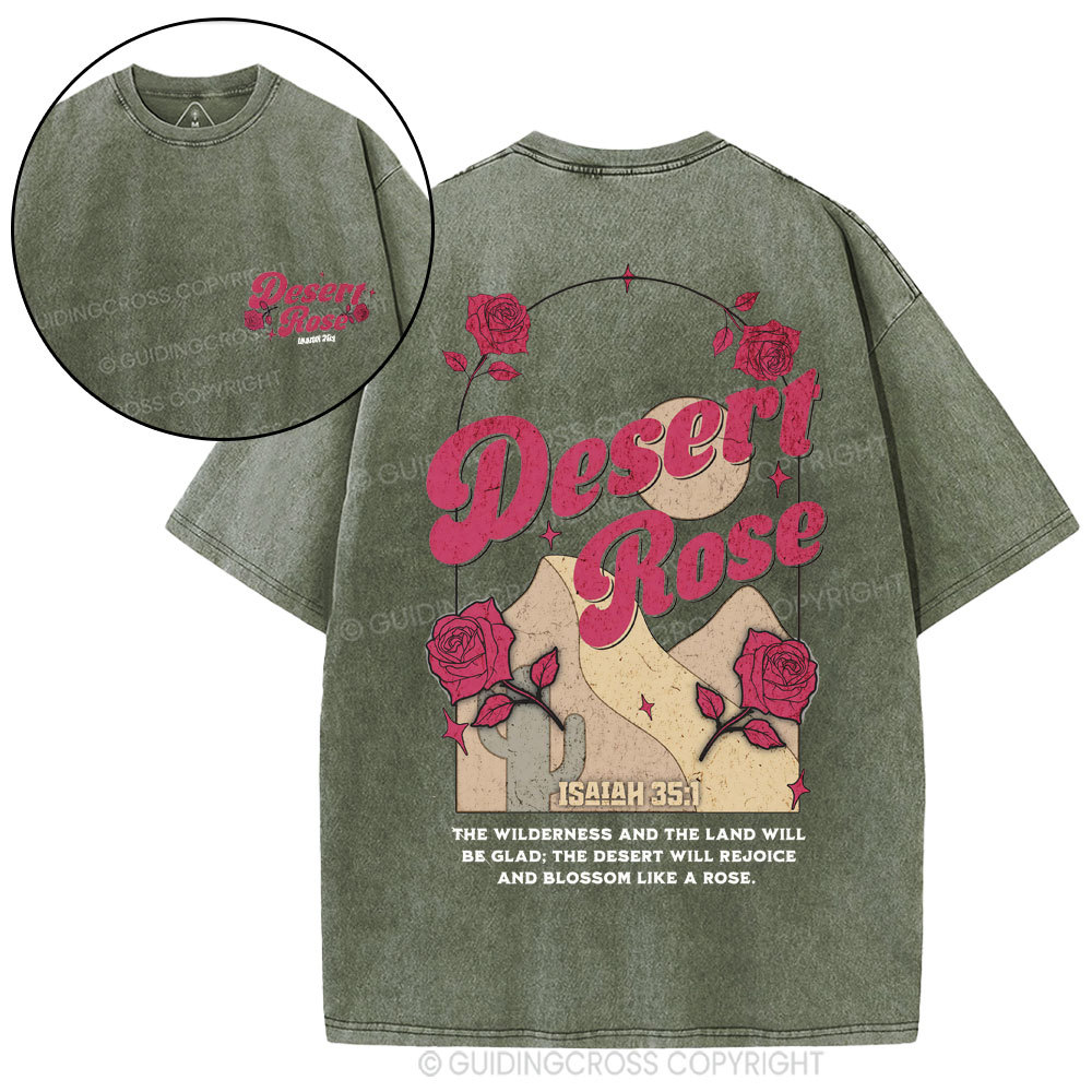 Desert Rose Christian Washed T-Shirt