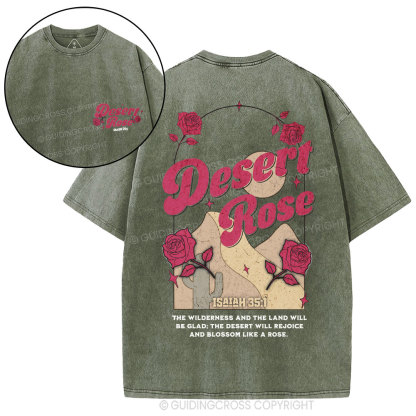 Desert Rose Christian Washed T-Shirt
