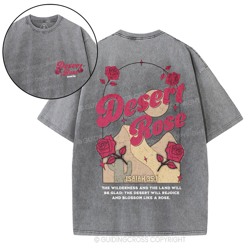 Desert Rose Christian Washed T-Shirt