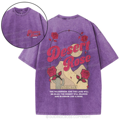 Desert Rose Christian Washed T-Shirt