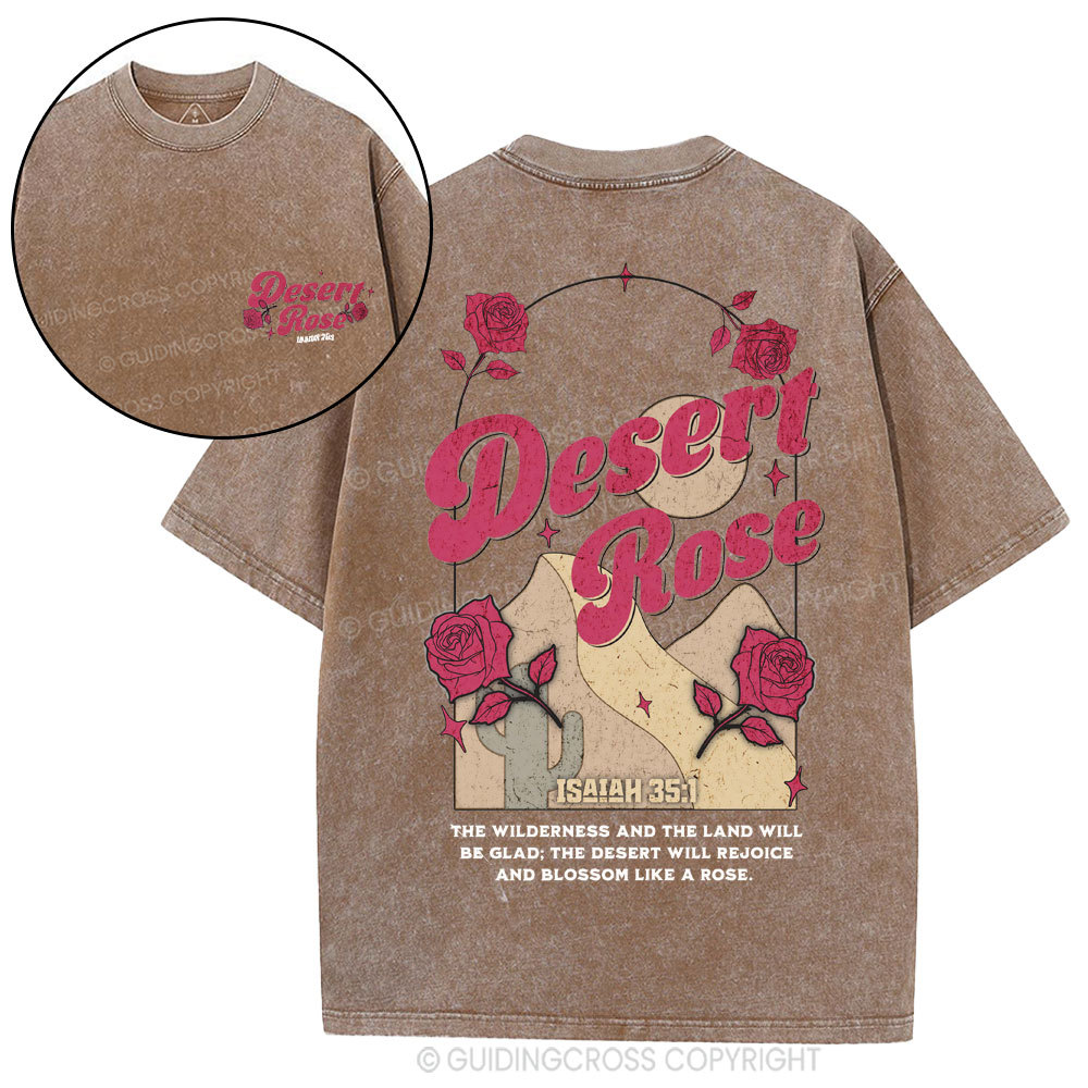 Desert Rose Christian Washed T-Shirt