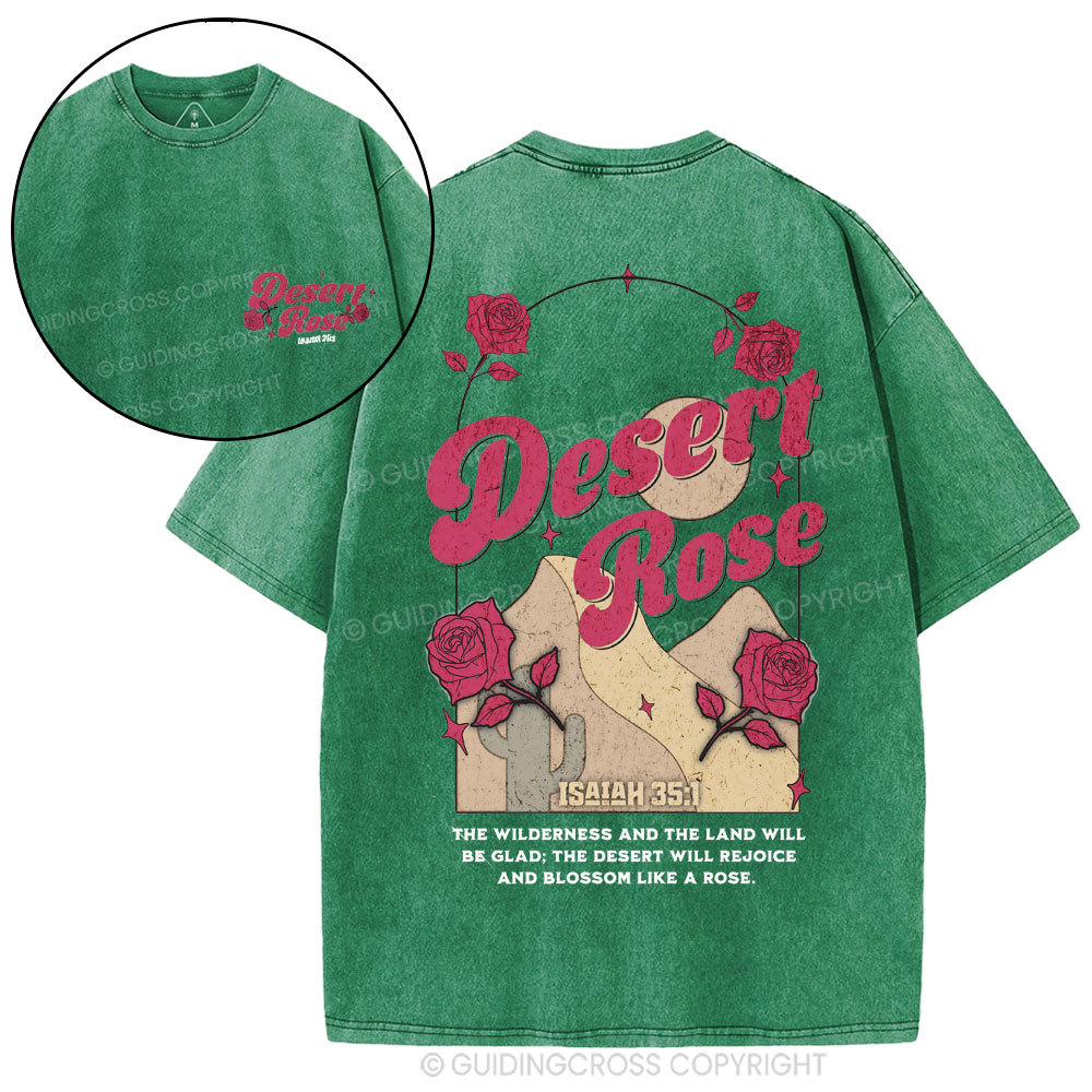 Desert Rose Christian Washed T-Shirt