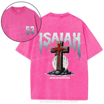 Despised And Rejected By Men Christian Washed T-Shirt