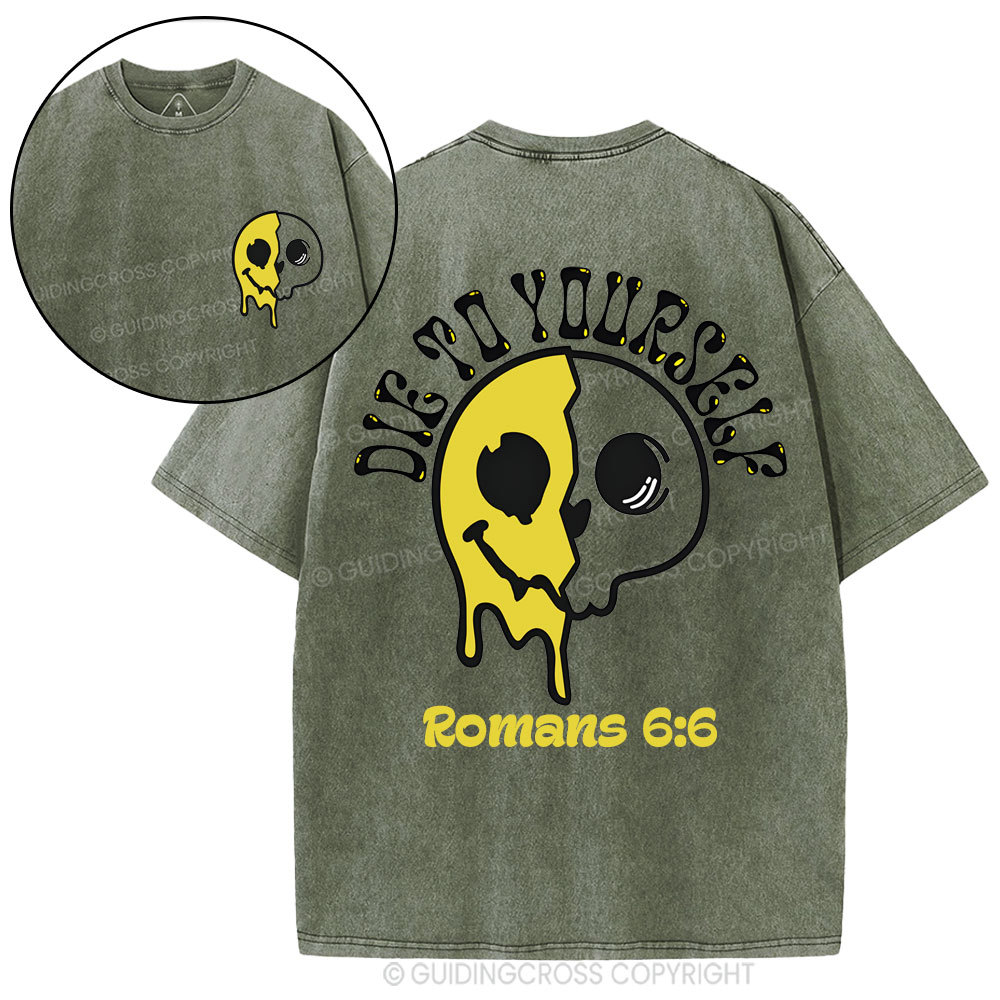 Die To Yourself Christian Washed T-Shirt