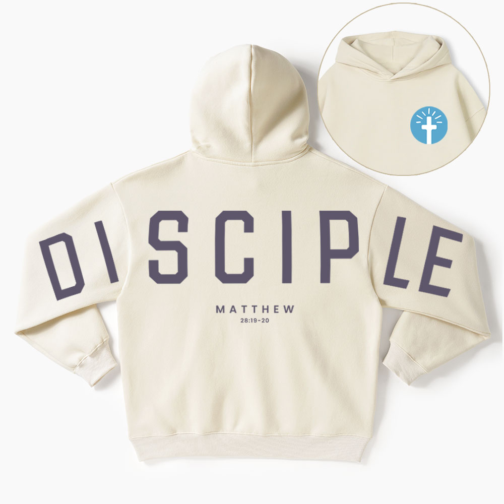 Disciple Guidingcross Premium Christian Fleece Hoodie
