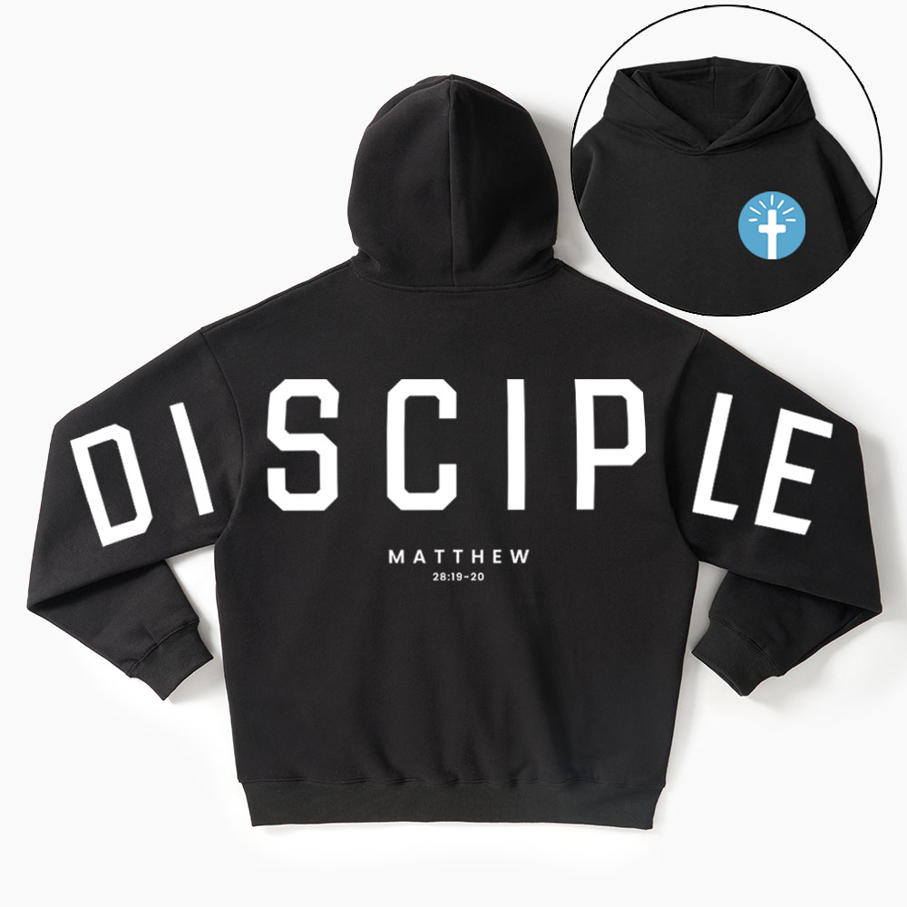 Disciple Guidingcross Premium Christian Fleece Hoodie