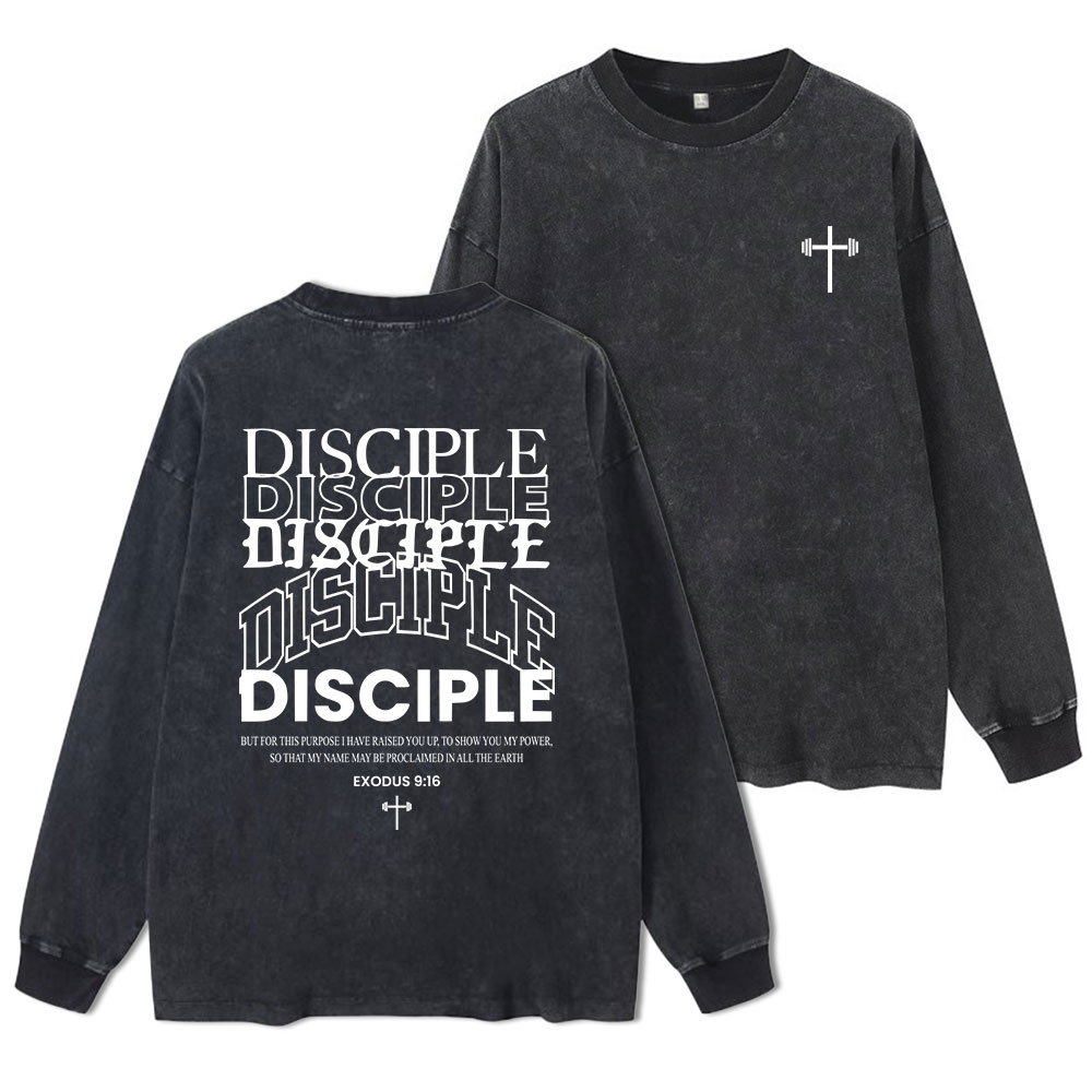 Discipple Washed Long Sleeve T-Shirt