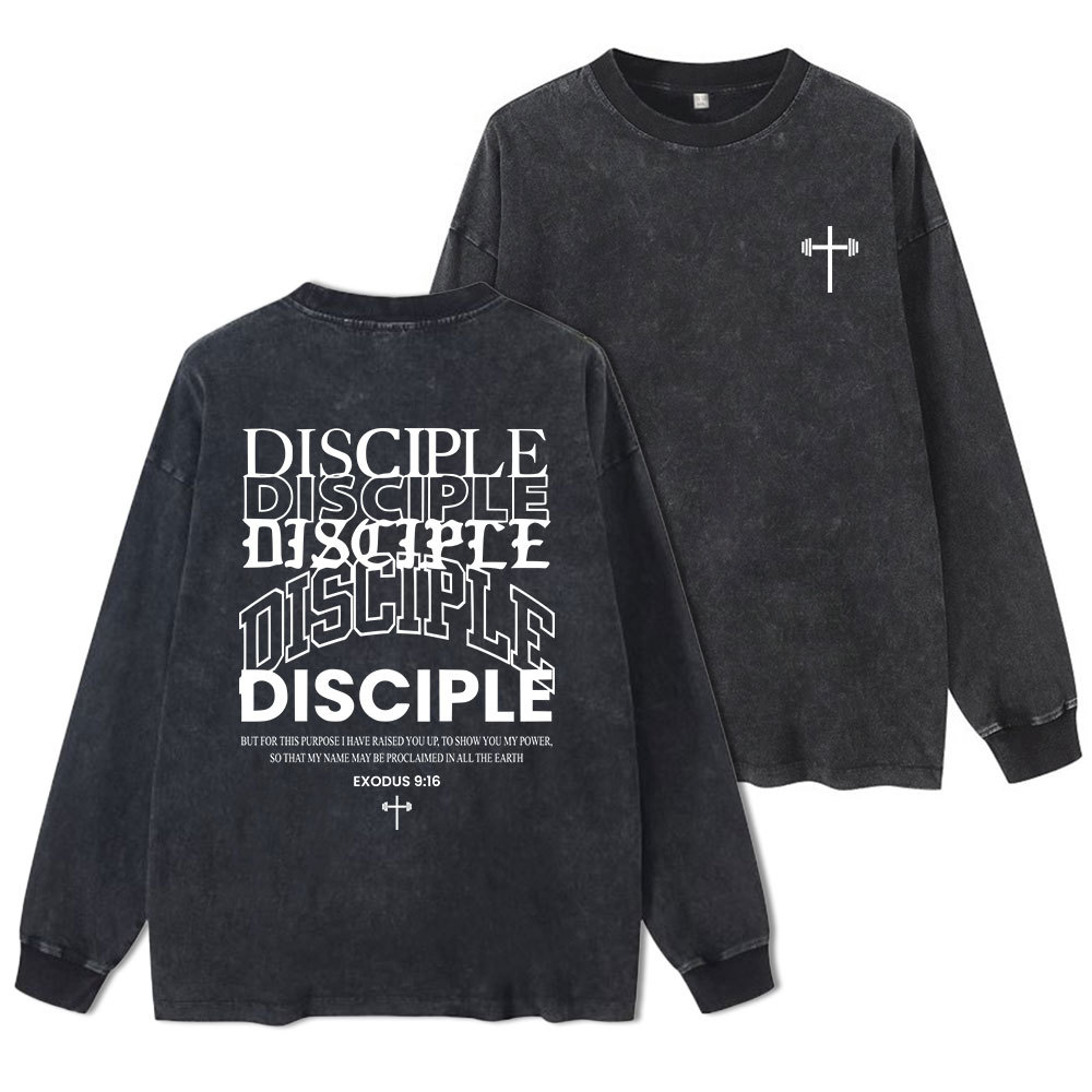 Discipple Washed Long Sleeve T-Shirt