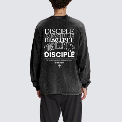Discipple Washed Long Sleeve T-Shirt