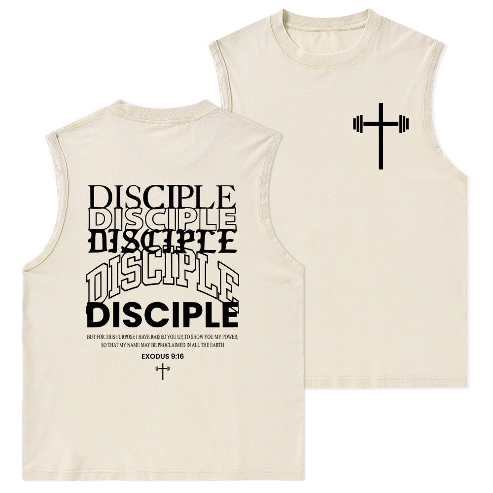 Discipple Christian Washed Tank Top