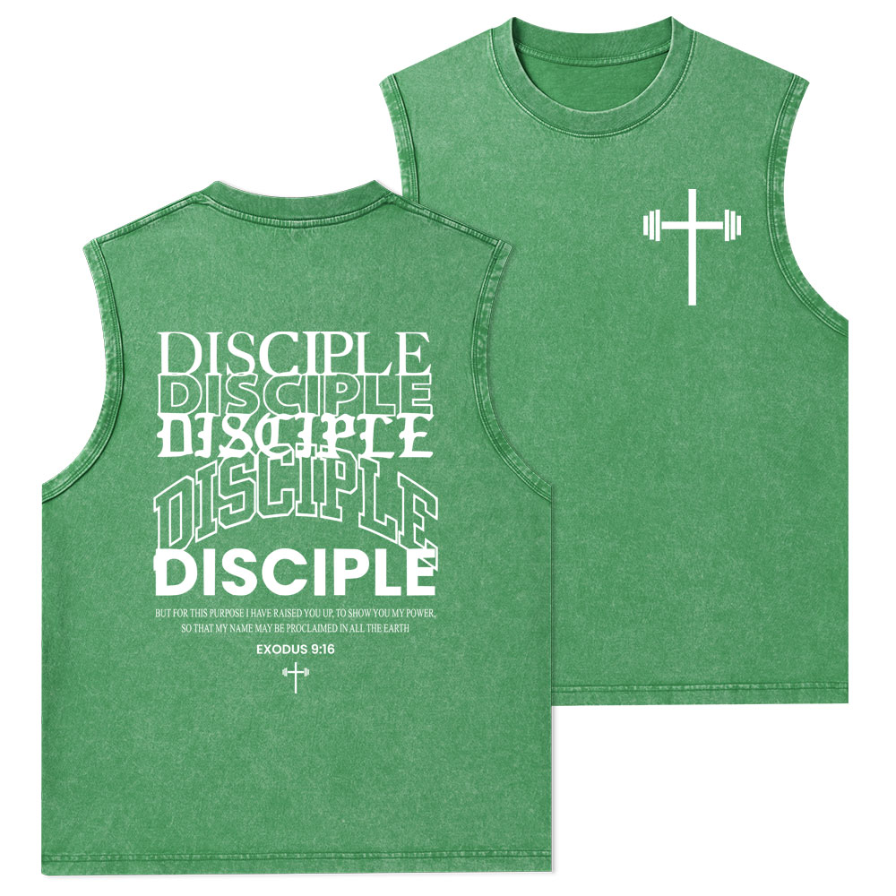 Discipple Christian Washed Tank Top