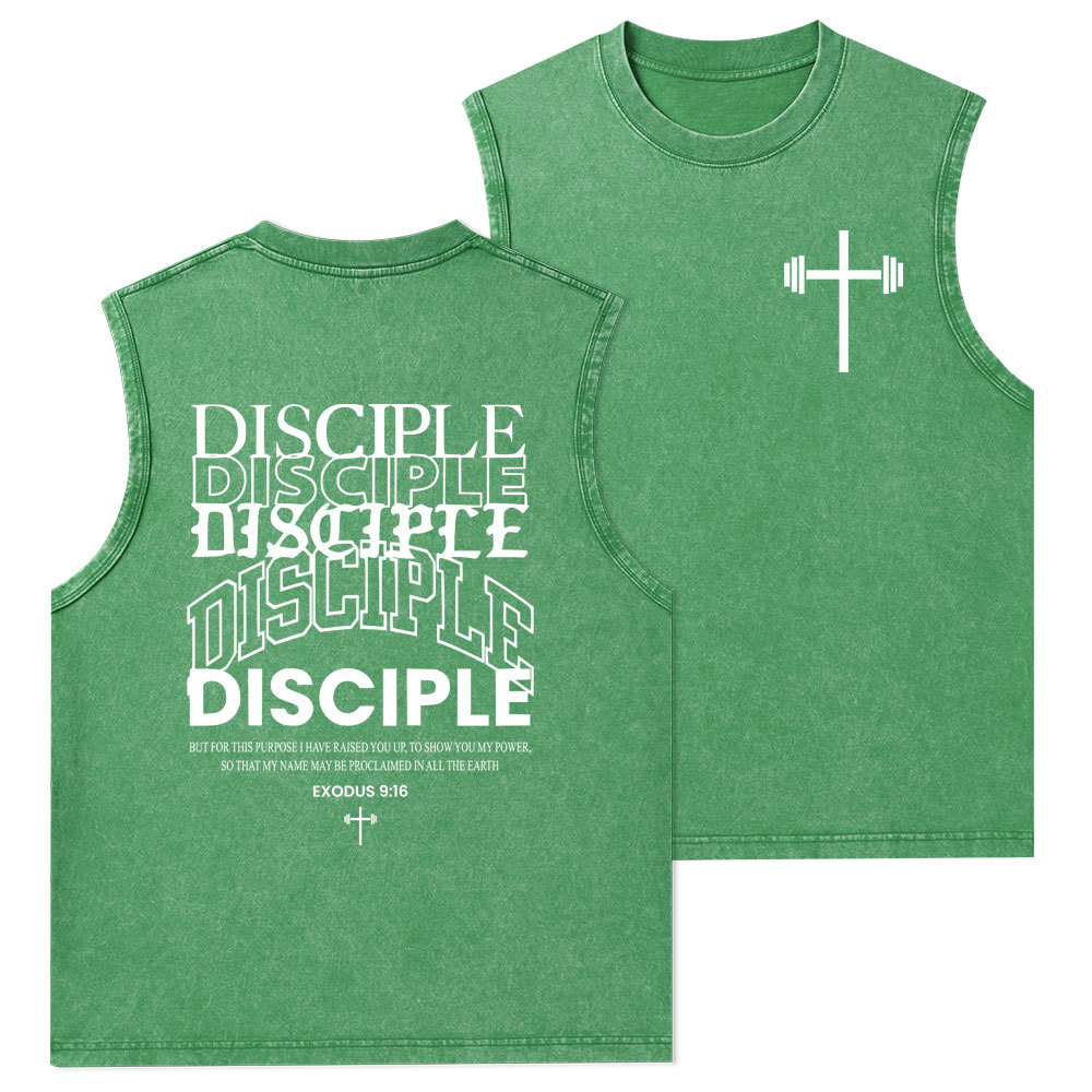 Discipple Christian Washed Tank Top