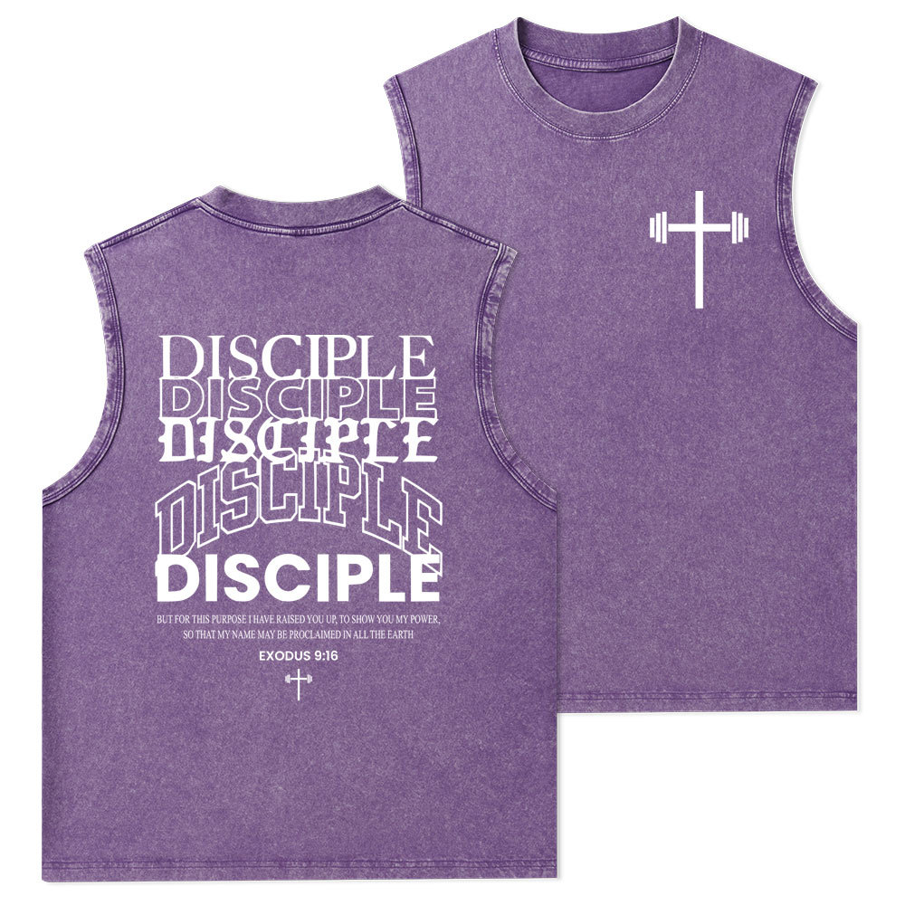Discipple Christian Washed Tank Top