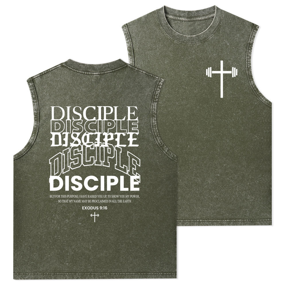 Discipple Christian Washed Tank Top