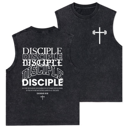 Discipple Christian Washed Tank Top