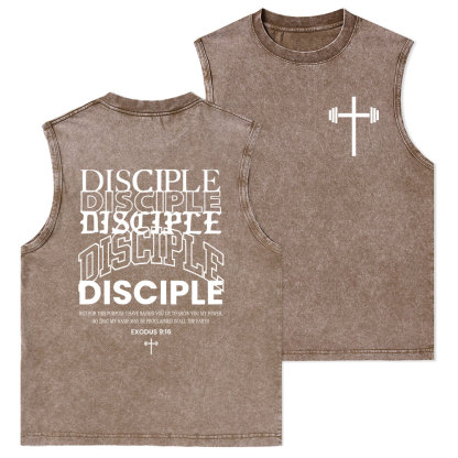 Discipple Christian Washed Tank Top