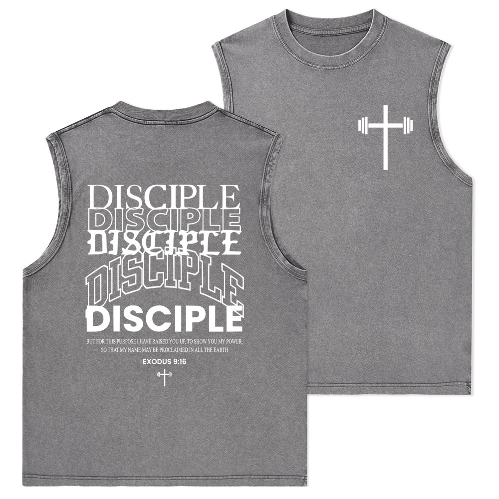 Discipple Christian Washed Tank Top