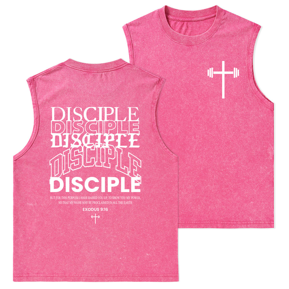 Discipple Christian Washed Tank Top