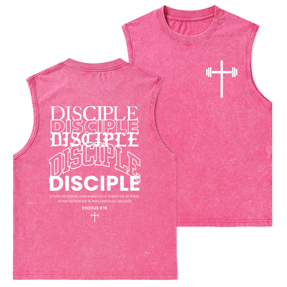 Discipple Christian Washed Tank Top