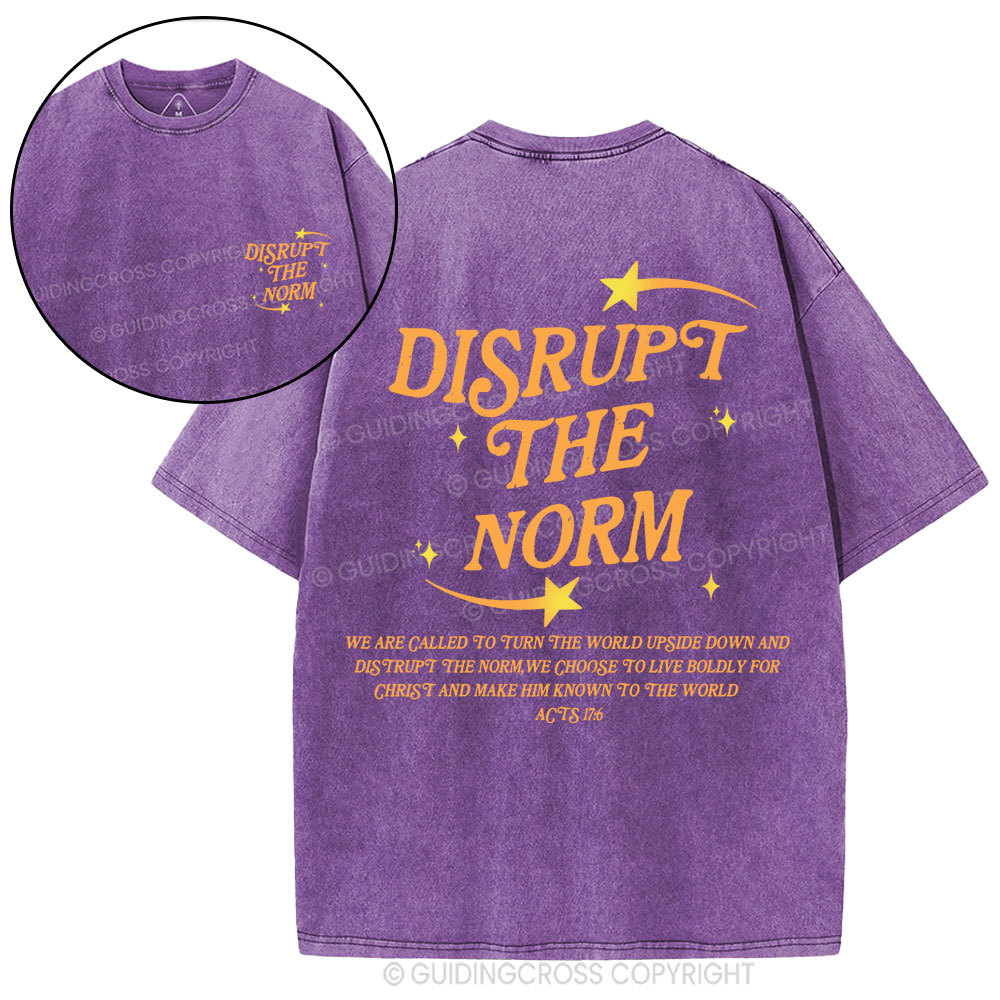 Disrupt The Norm Christian Washed T-Shirt