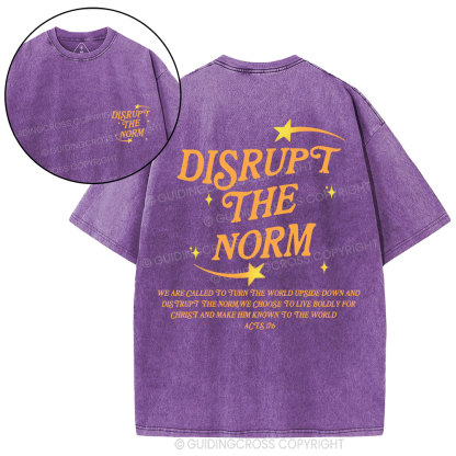 Disrupt The Norm Christian Washed T-Shirt
