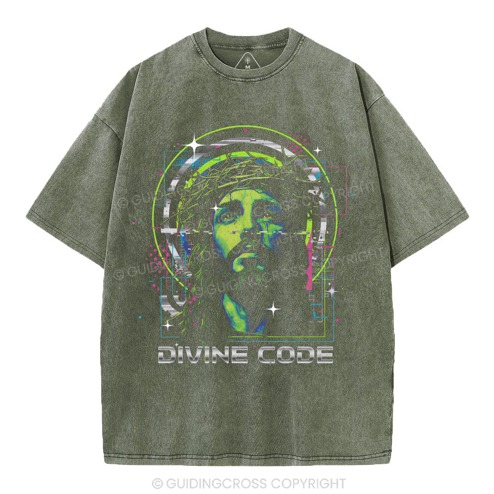 Divine Code Christian Washed T-Shirt