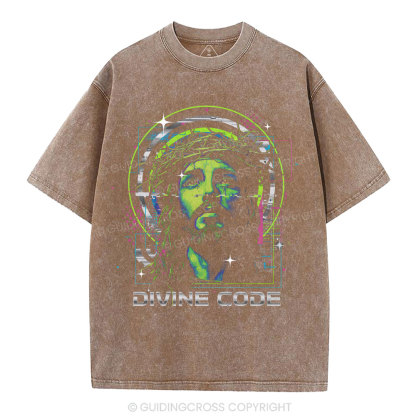 Divine Code Christian Washed T-Shirt