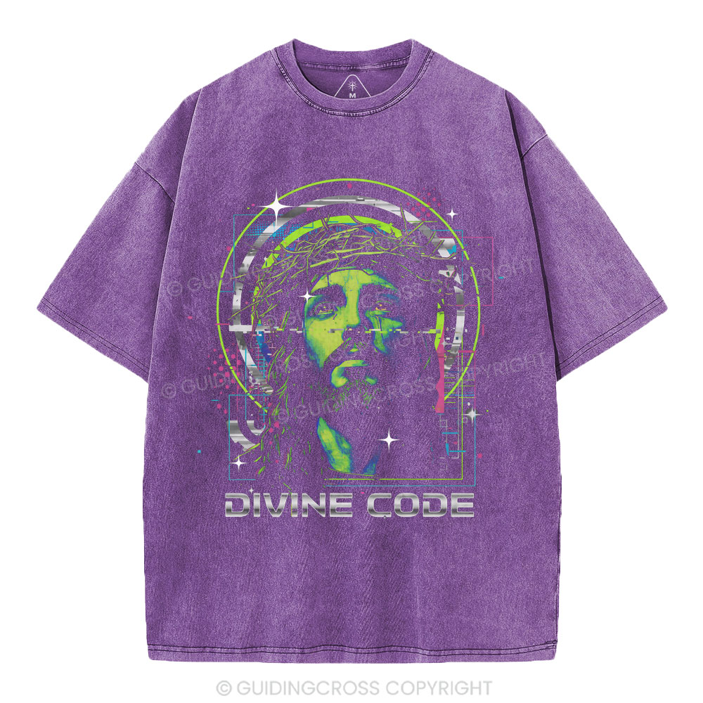 Divine Code Christian Washed T-Shirt