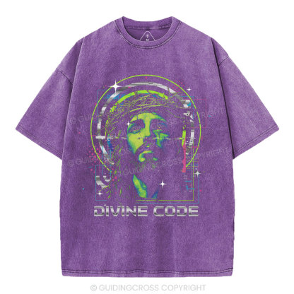 Divine Code Christian Washed T-Shirt