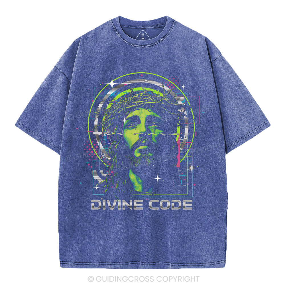 Divine Code Christian Washed T-Shirt