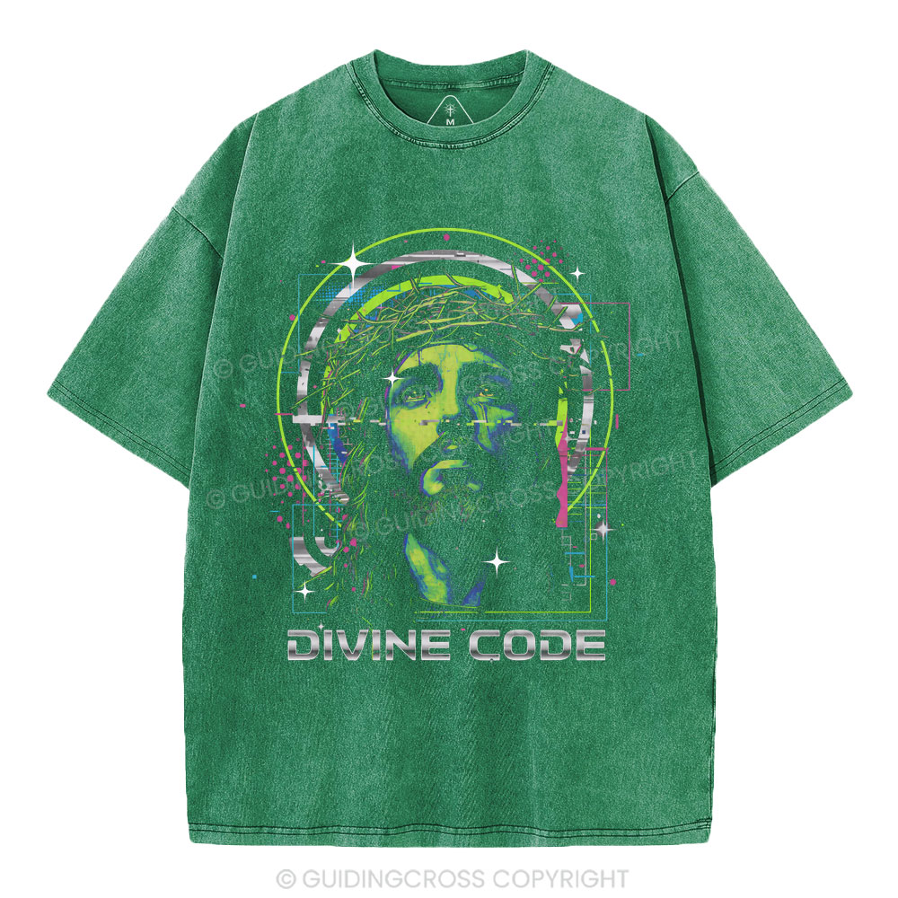 Divine Code Christian Washed T-Shirt