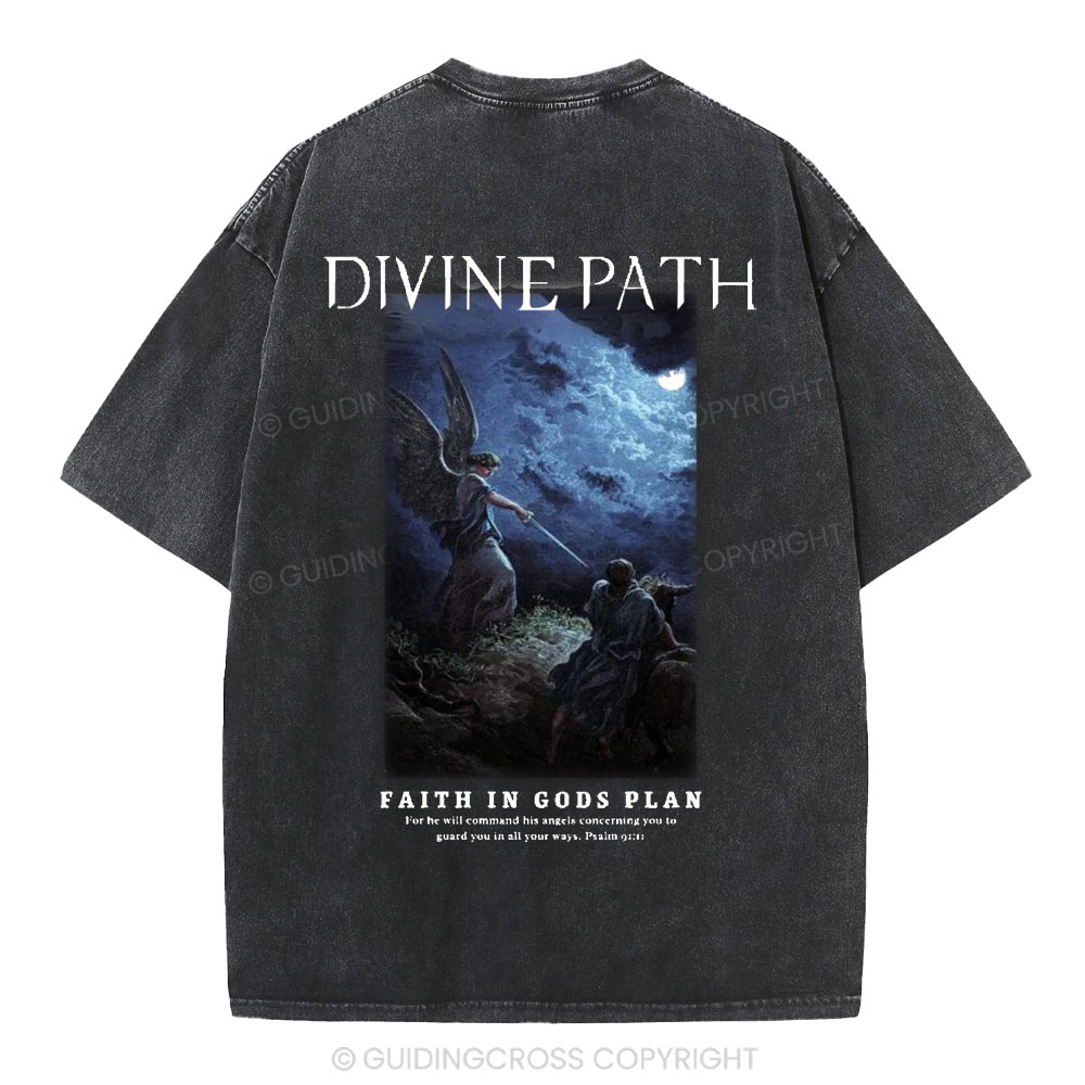 Divine Path Christian Washed T-Shirt