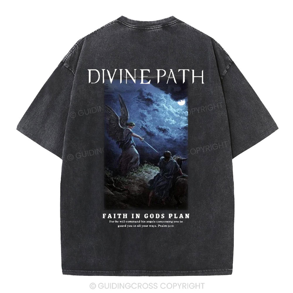 Divine Path Christian Washed T-Shirt