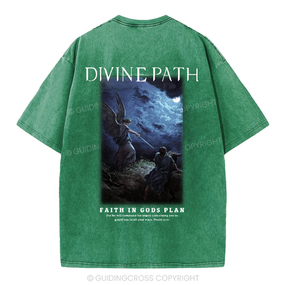 Divine Path Christian Washed T-Shirt
