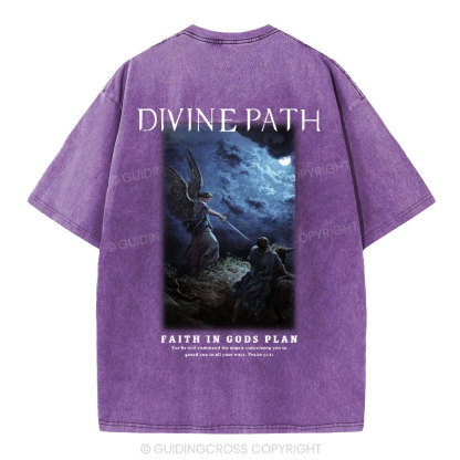 Divine Path Christian Washed T-Shirt
