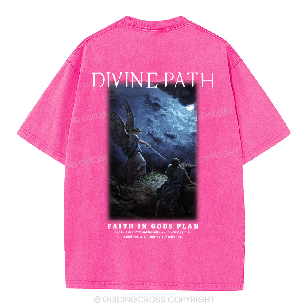 Divine Path Christian Washed T-Shirt