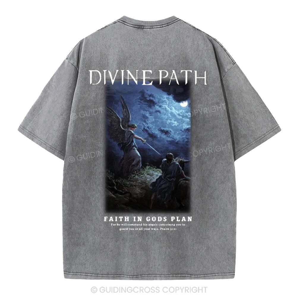 Divine Path Christian Washed T-Shirt