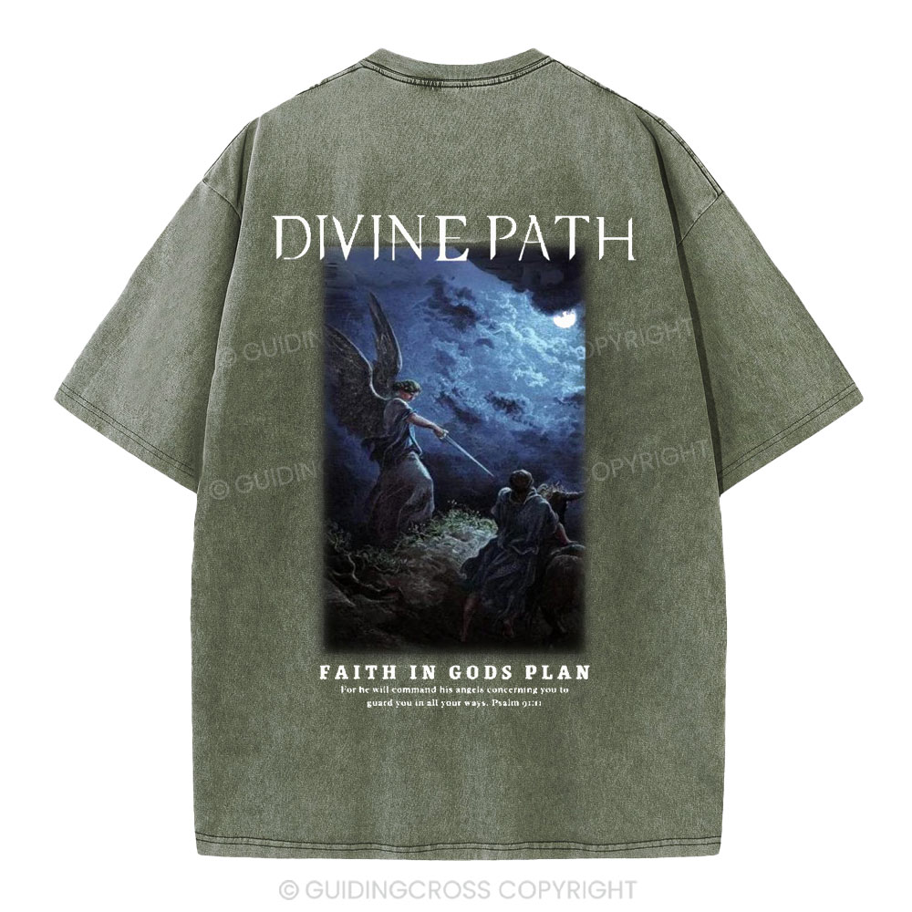 Divine Path Christian Washed T-Shirt