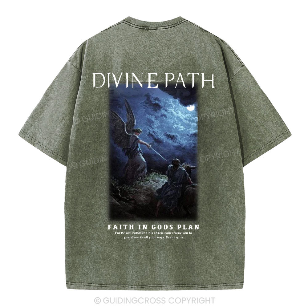 Divine Path Christian Washed T-Shirt