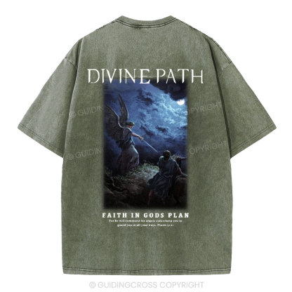 Divine Path Christian Washed T-Shirt