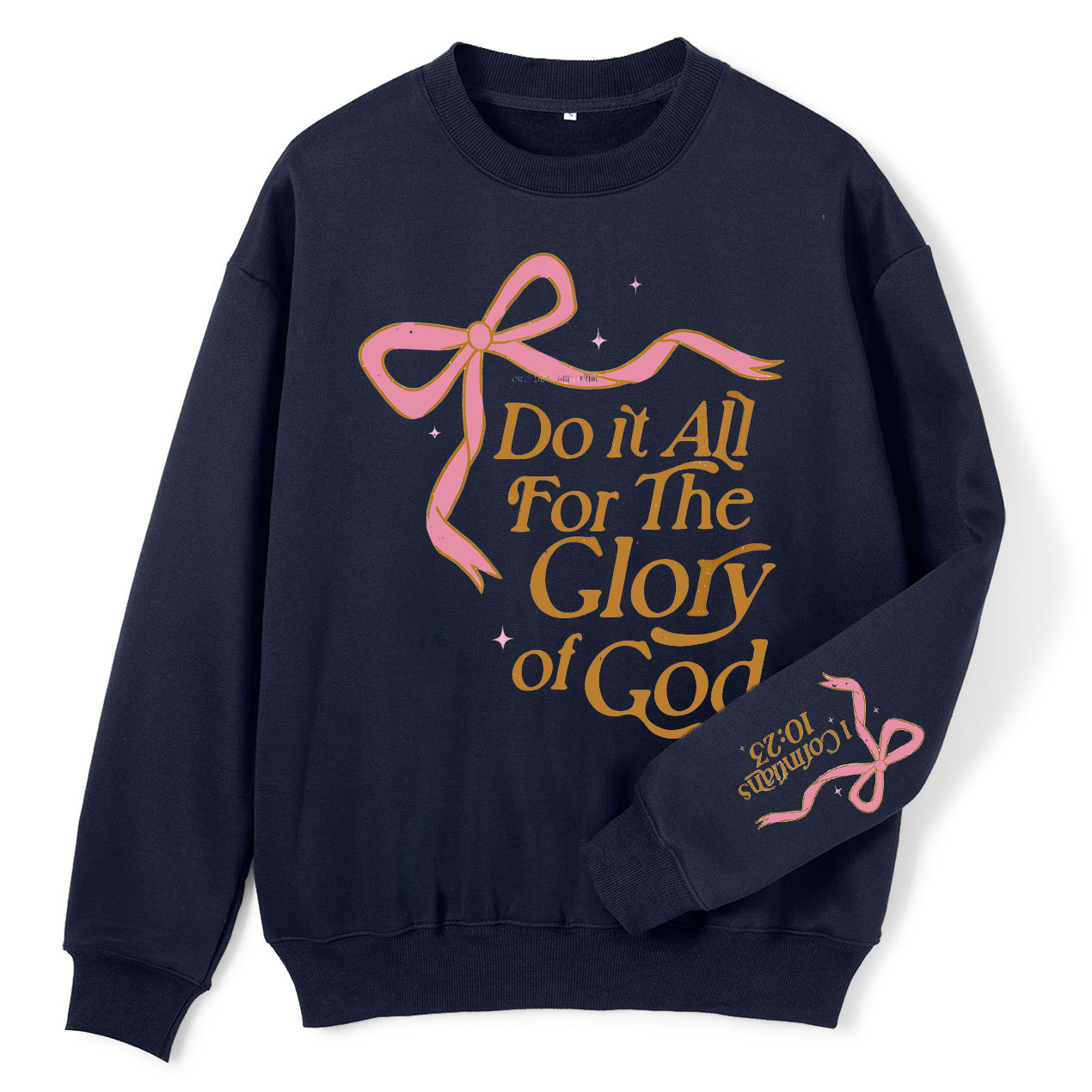 Do It All For The Glory Of God Christian Fleece Sweatshirt
