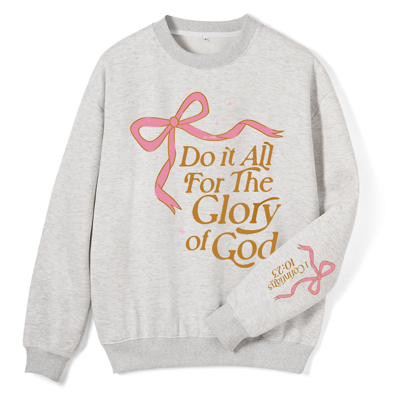 Do It All For The Glory Of God Christian Fleece Sweatshirt Sale - GuidingCross