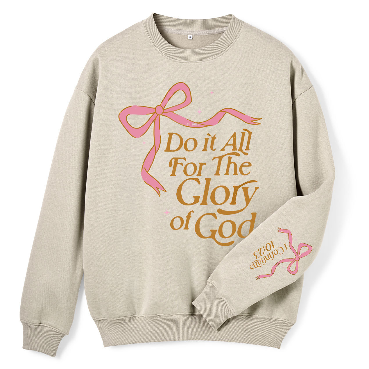 Do It All For The Glory Of God Christian Fleece Sweatshirt